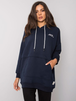 Granatowa bluza z kapturem Edna