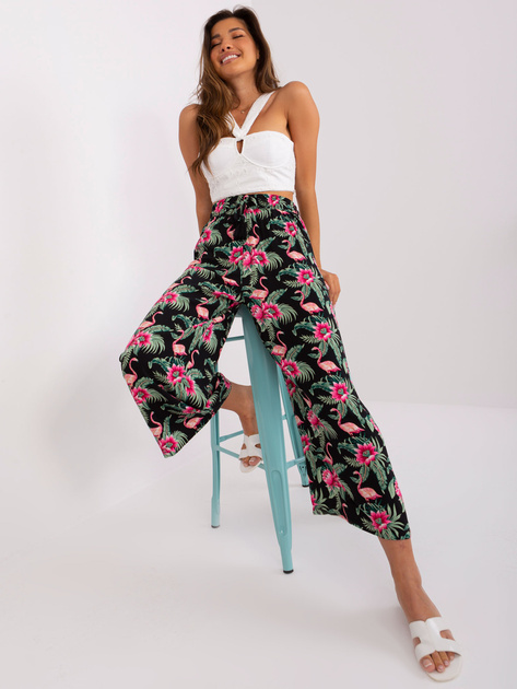 Hurt Letnie materiałowe spodnie palazzo SUBLEVEL