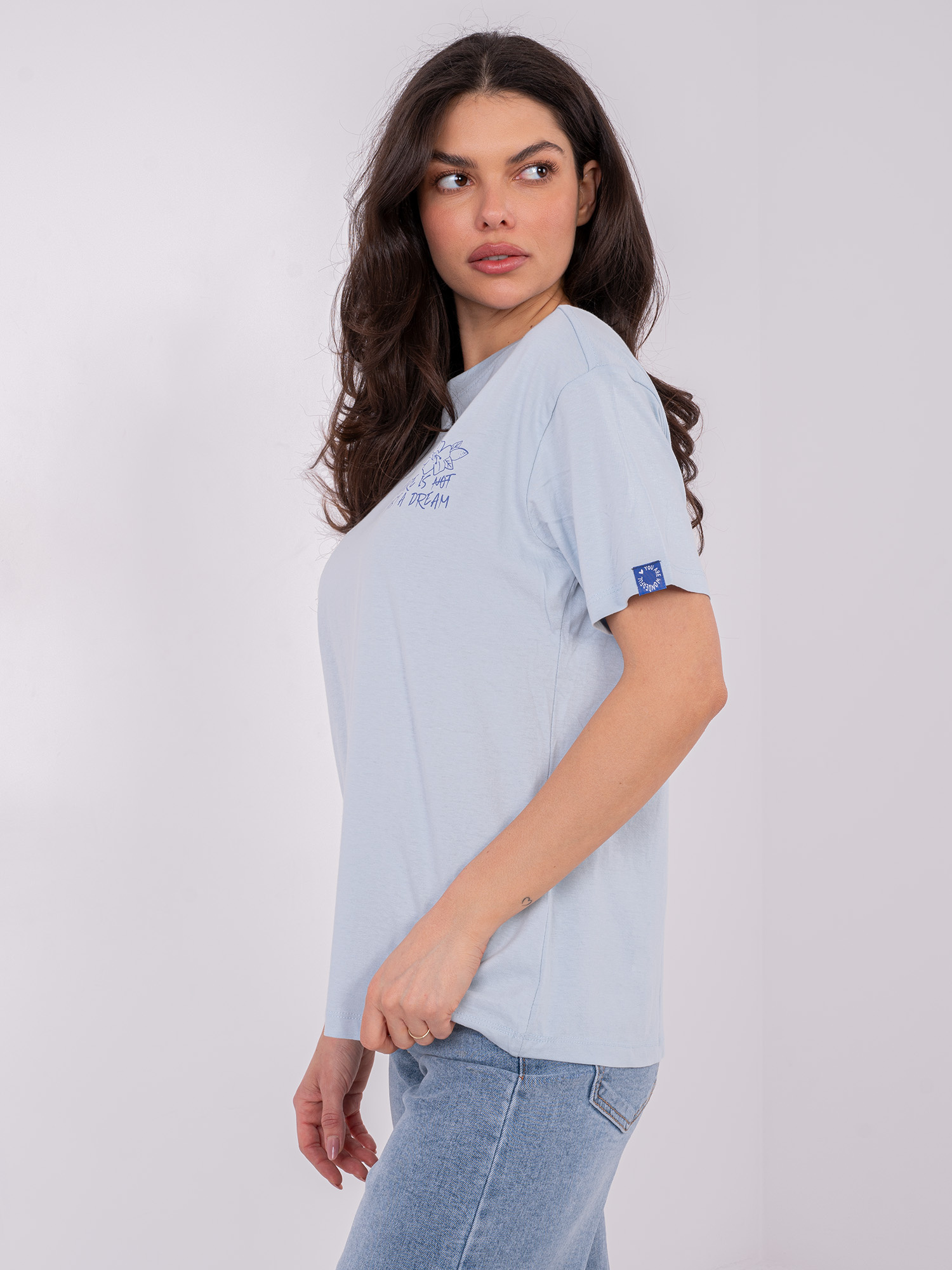 T-shirt jasny niebieski