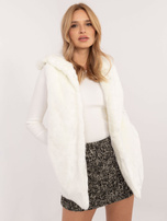 Hurt Ecru futrzana kamizelka z podszewką Fluffy