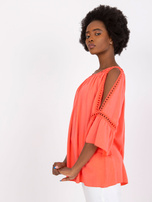Koralowa bluzka z wiskozy Kearney OCH BELLA