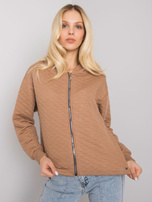 Camelowa pikowana bluza basic Melanie