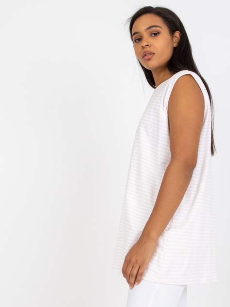 Hurtownia online Biało-różowy top w paski