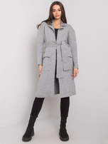 Grau Cardigan mit Bindung Cordie RUE PARIS.
