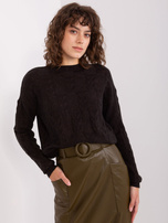 Hurt Black women's sweater with braids and long sleeves.