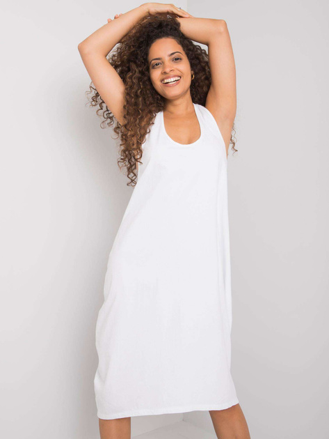 Biała sukienka z bawełny Unity OCH BELLA