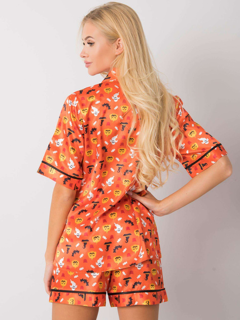 Pomarańczowy komplet do spania