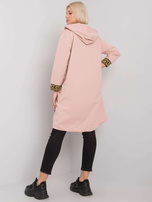 Brudnoróżowa bluza damska z kapturem Lisbon