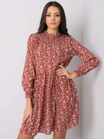 Czerwono-brązowa sukienka Beatriz SUBLEVEL