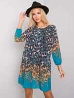 Morska sukienka w zwierzęce wzory Sunny OCH BELLA