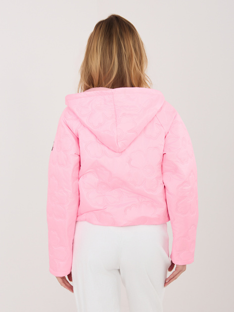 Różowa przejściowa kurtka z ściągaczem RUE PARIS