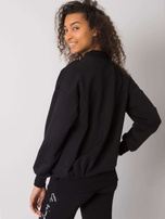 Czarna bluza damska bez kaptura Dylan RUE PARIS