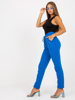 Hurt Ciemnoniebieskie spodnie dresowe basic z prostą nogawką Aprilia 