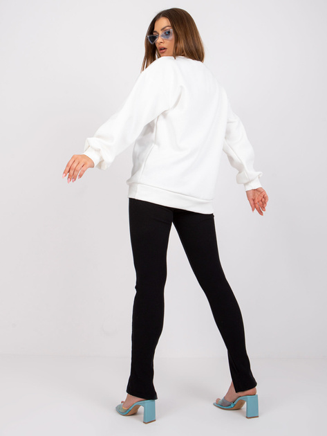 Biała bluza dresowa z napisem Madera