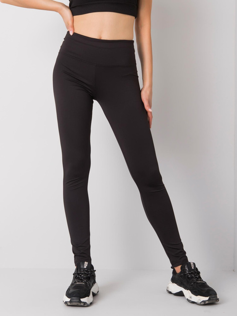Czarne legginsy sportowe Leffy
