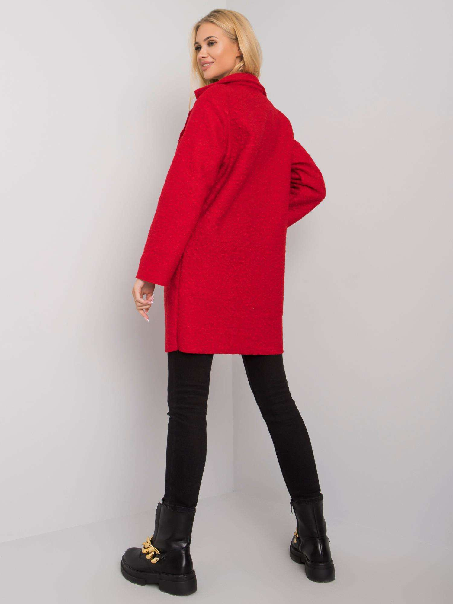 Red coat with pockets Polli OCH BELLA