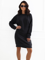 Graphite oversized sweatshirt dress.