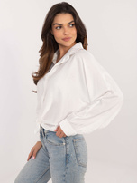 Hurt Biała rozpinana koszula oversize z wiązaniem