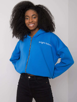 Dark blue sweatshirt with embroidery Michelle RUE PARIS.