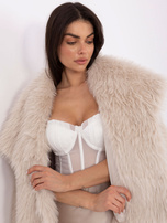 Biały gorsetowy top na ramiączkach 