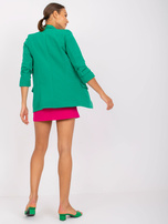 Zielona marynarka damska z poduszkami na ramionach Adela