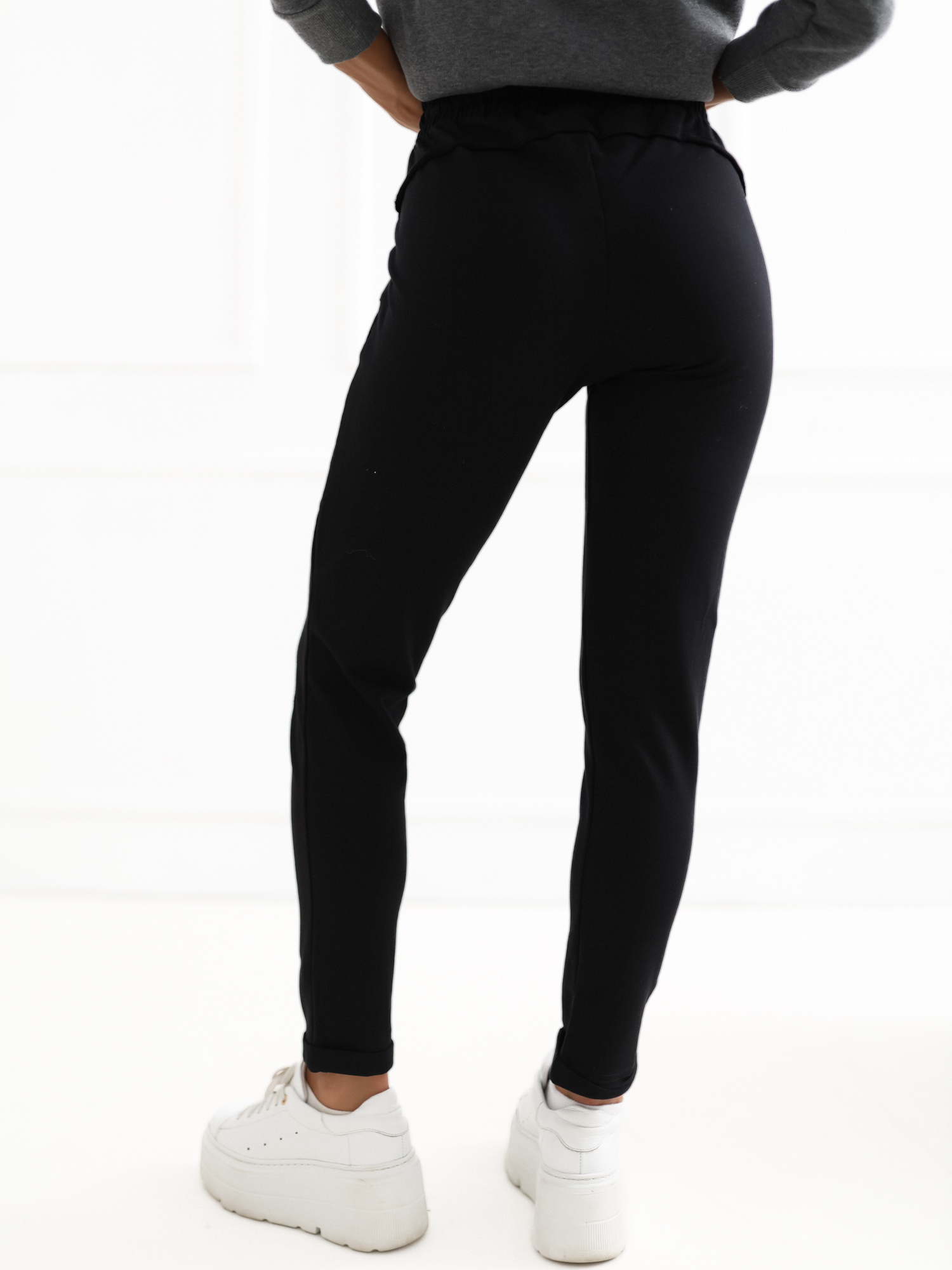 Black pants Approachable.