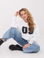 Ecru bluza oversize bez kaptura 