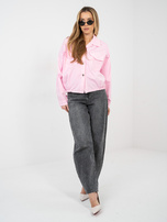 Jasnoróżowa koszula oversize z bawełny RUE PARIS