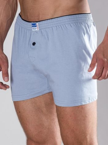 Graue Herrenboxershorts.