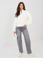 Ecru damska bluza bez kaptura NATURAL SIDE