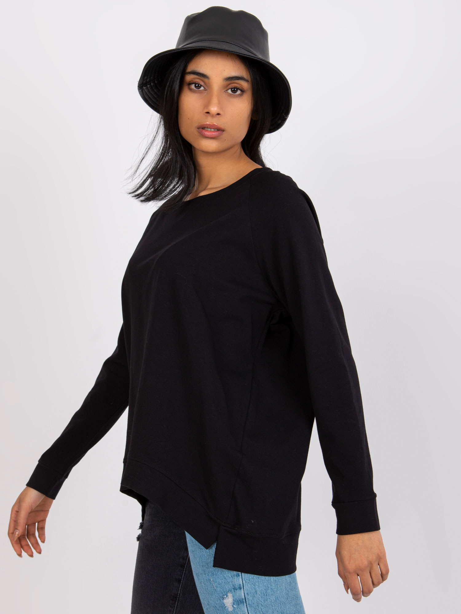 Czarna bluza bawełniana Nadia