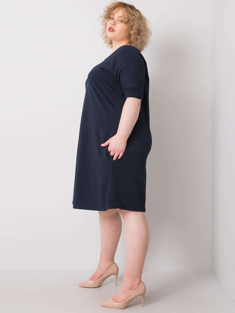 Granatowa sukienka plus size Bellamy