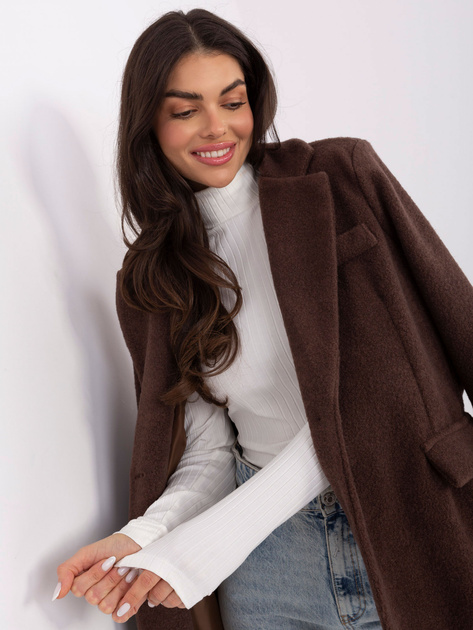 Ecru dopasowana bluzka basic w prążek RUE PARIS