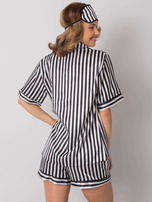 Black and White Striped Sleeping Set
