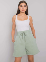 Larianna pistachio sweatshorts.