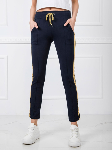 Granatowe spodnie Sibille