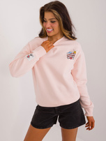 Hurt Jasnoróżowa dresowa bluza z nadrukiem SUBLEVEL