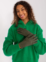 Hurtownia Khaki zimowe rękawiczki dotykowe 