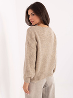 Beige sweater with wool blend RUE PARIS.