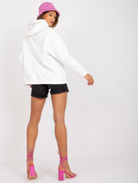 Ecru damska bluza dresowa z kapturem Dominika