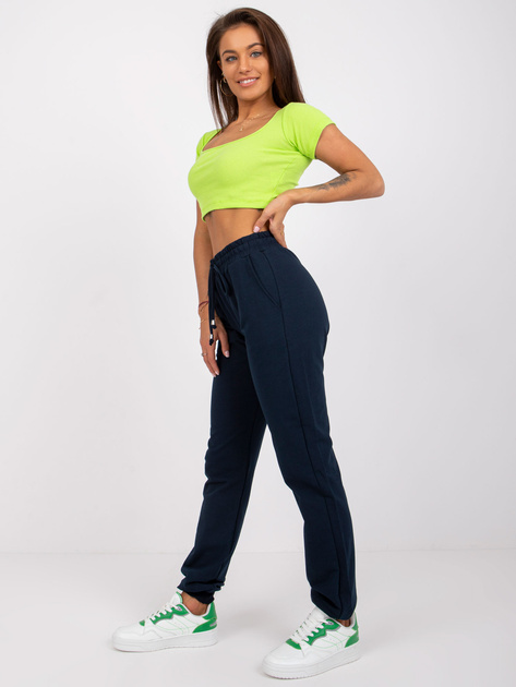 Granatowe spodnie Faster