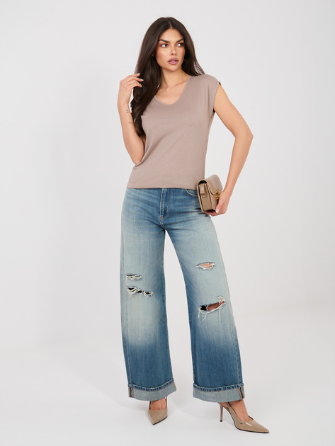 Fango damski t-shirt z dekoltem V SUBLEVEL