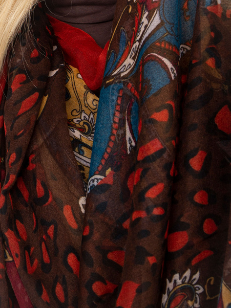 Hurtownia online Brązowa chusta komin z wiskozy