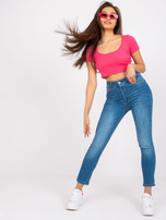 Blaue Skinny-Jeans Antibes RUE PARIS.