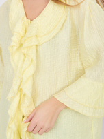 Jasnożółta damska koszula boho na lato