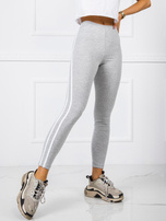Szare legginsy z lampasami Lavrence