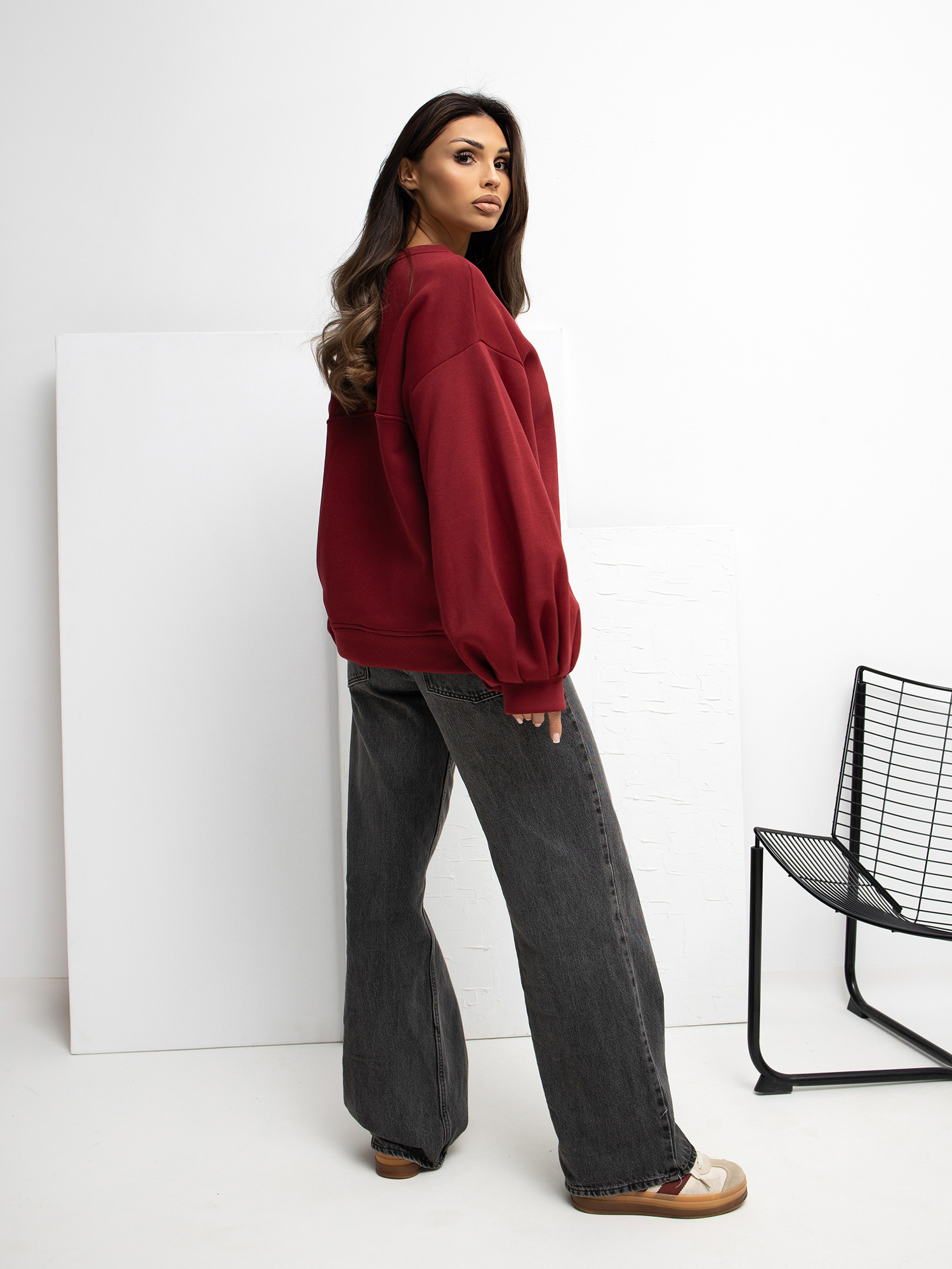 Bluza bordowy