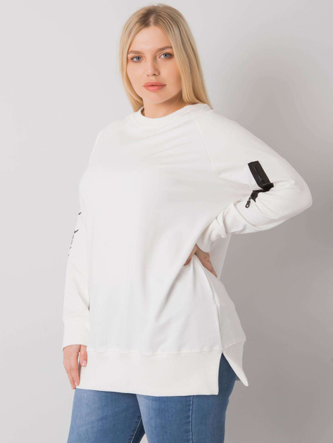 Ecru tunika dresowa plus size Parma