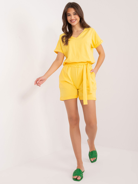 Hurtownia Żółty kombinezon z zamkiem na plechach