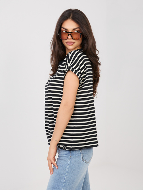 Czarny grubszy t-shirt z bawełny SUBLEVEL